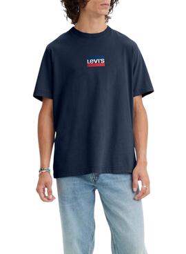 Camiseta Levis Graphic Mini azul marino para hombre