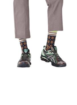 Calcetines Happy Socks Mixed Argyle marrón para mujer y hombre