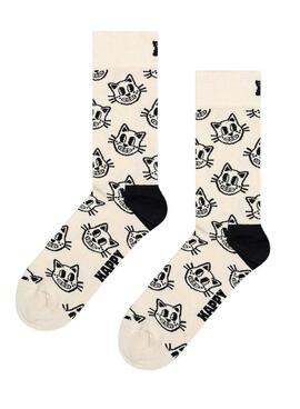 Calcetines Happy Socks Pets blanco y negro para mujer y hombre