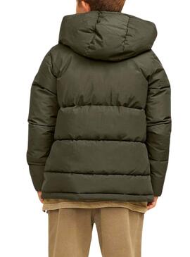 Chaquetón Jack and Jones World Oliva para niño