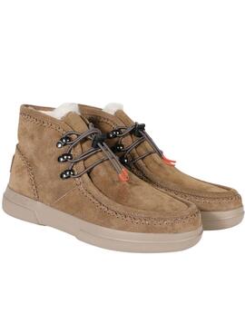 Botines Walkin Pitas Ontario camel para mujer