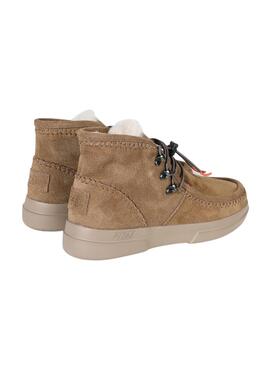 Botines Walkin Pitas Ontario camel para mujer