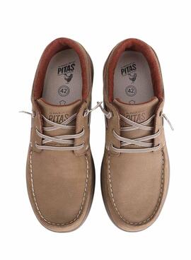 Náuticos Walkin Pitas Java beige para hombre