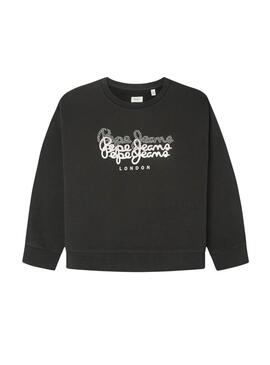 Sudadera Pepe Jeans Tinsley Negro para niña