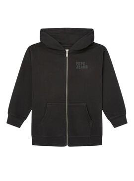 Sudadera Pepe Jeans Tansley Negro para niña