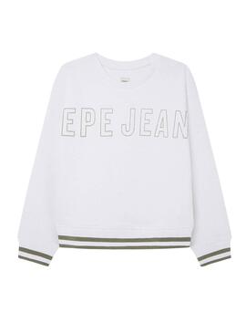 Sudadera Pepe Jeans Telisa Blanco para niña