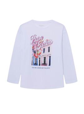 Camiseta Pepe Jeans Titi Blanco para niña