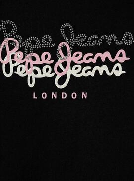 Camiseta Pepe Jeans Tianne Negro para niña