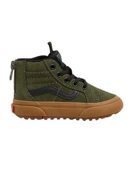 Zapatillas Vans SK8-Hi Zip Verde para kids