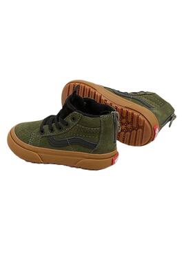 Zapatillas Vans SK8-Hi Zip Verde para kids