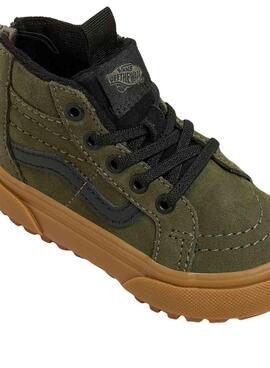 Zapatillas Vans SK8-Hi Zip Verde para kids