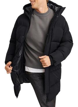 Abrigo acolchado Jack and Jones Bradley negro para hombre