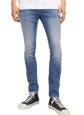 Pantalón vaquero Jack and Jones Glenn Fox lavado azul para hombre