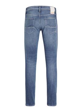 Pantalón vaquero Jack and Jones Glenn Fox lavado azul para hombre