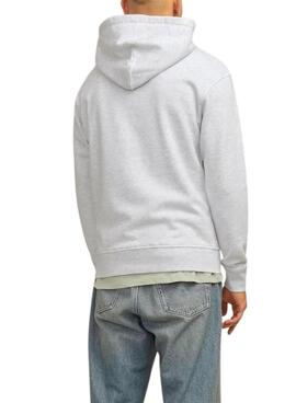 Sudadera Jack and Jones Portland Block con capucha blanco para hombre