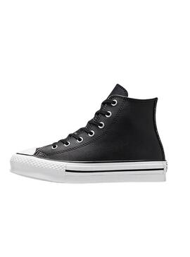 Zapatillas Converse Chuck Taylor All Star Cuero Negro para mujer