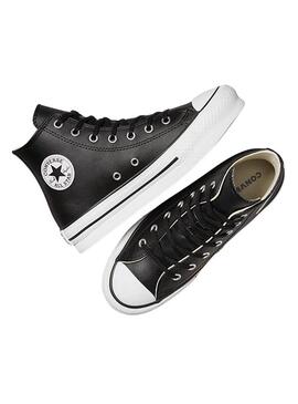 Zapatillas Converse Chuck Taylor All Star Cuero Negro para mujer