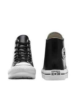 Zapatillas Converse Chuck Taylor All Star Cuero Negro para mujer