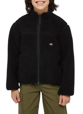 Forro Polar Dickies Mount Hope negro para niño y niña