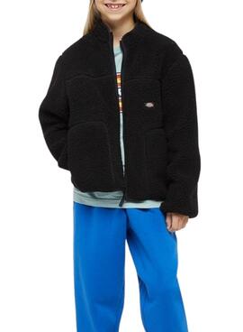 Forro Polar Dickies Mount Hope negro para niño y niña