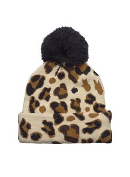 Gorro Vans Chillest Pom Leopardo para niña