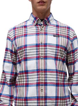 Camisa Napapijri Trekking blanco para hombre