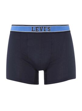 Pack 2 Calzoncillos Levis Coleeagic azul marino para hombre