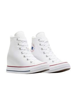 Zapatillas Converse Chuck Taylor All Star wedge blanco para mujer