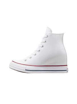 Zapatillas Converse Chuck Taylor All Star wedge blanco para mujer