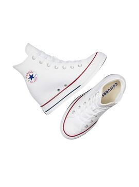 Zapatillas Converse Chuck Taylor All Star wedge blanco para mujer