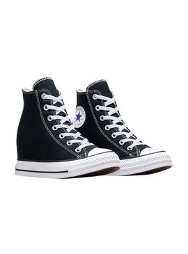 Zapatillas Converse Chuck Taylor All Star wedge negro para mujer