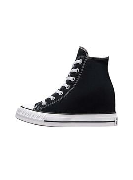 Zapatillas Converse Chuck Taylor All Star wedge negro para mujer