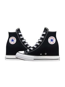 Zapatillas Converse Chuck Taylor All Star wedge negro para mujer