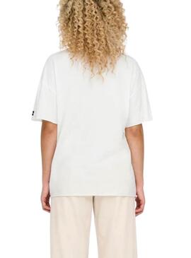 Camiseta Only Lucy Wild Energy blanco para mujer