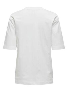 Camiseta Only Katie Create blanco para mujer