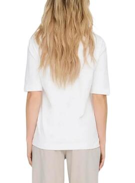 Camiseta Only Katie Create blanco para mujer