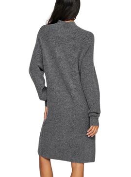 Vestido Vila Vitysla de punto gris para mujer