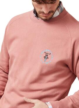 Sudadera Altonadock Motorbike rosa para hombre