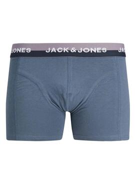 Pack 3 Calzoncillos Jack and Jones Heric multicolor para hombre