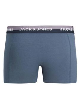 Pack 3 Calzoncillos Jack and Jones Heric multicolor para hombre