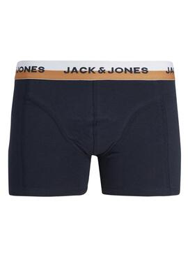 Pack 3 Calzoncillos Jack and Jones Heric multicolor para hombre