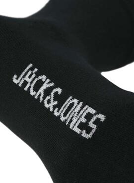 Pack 3 Calcetines Jack and Jones negro para hombre