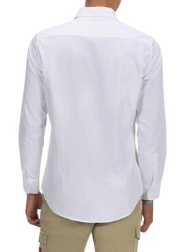 Camisa El Pulpo Oxford básica blanca para hombre