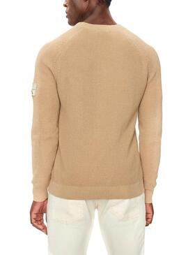 Jersey Calvin Klein Jeans Easy beige para hombre