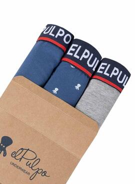 Pack tres boxers El Pulpo multicolor para hombre