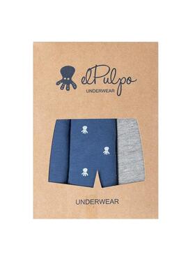 Pack tres boxers El Pulpo multicolor para hombre