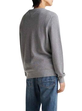 Jersey Tommy Hilfiger Structure gris para hombre