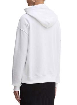 Sudadera Tommy Jeans Boxy Fit blanco para mujer