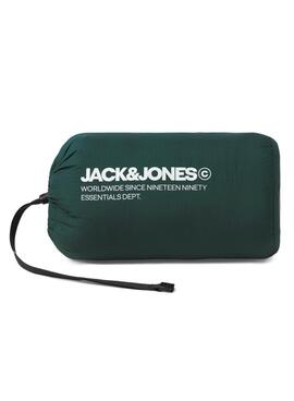 Chaqueta acolchada Jack and Jones Estate plegable verde para hombre