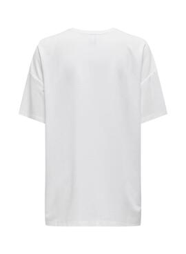 Camiseta Only Melina blanco para mujer